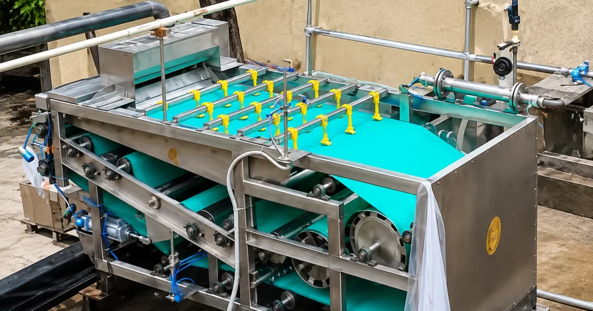 Sludge Dewatering 1 Sludge dewatering equipment by Krofta Engineering